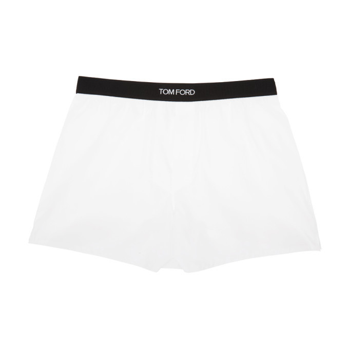 Photo: Tom Ford White Cotton Jersey Boxers
