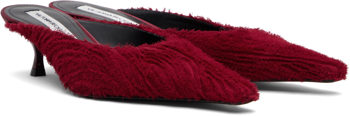 Victoria Beckham Red Sloan Mules