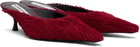 Victoria Beckham Red Sloan Mules