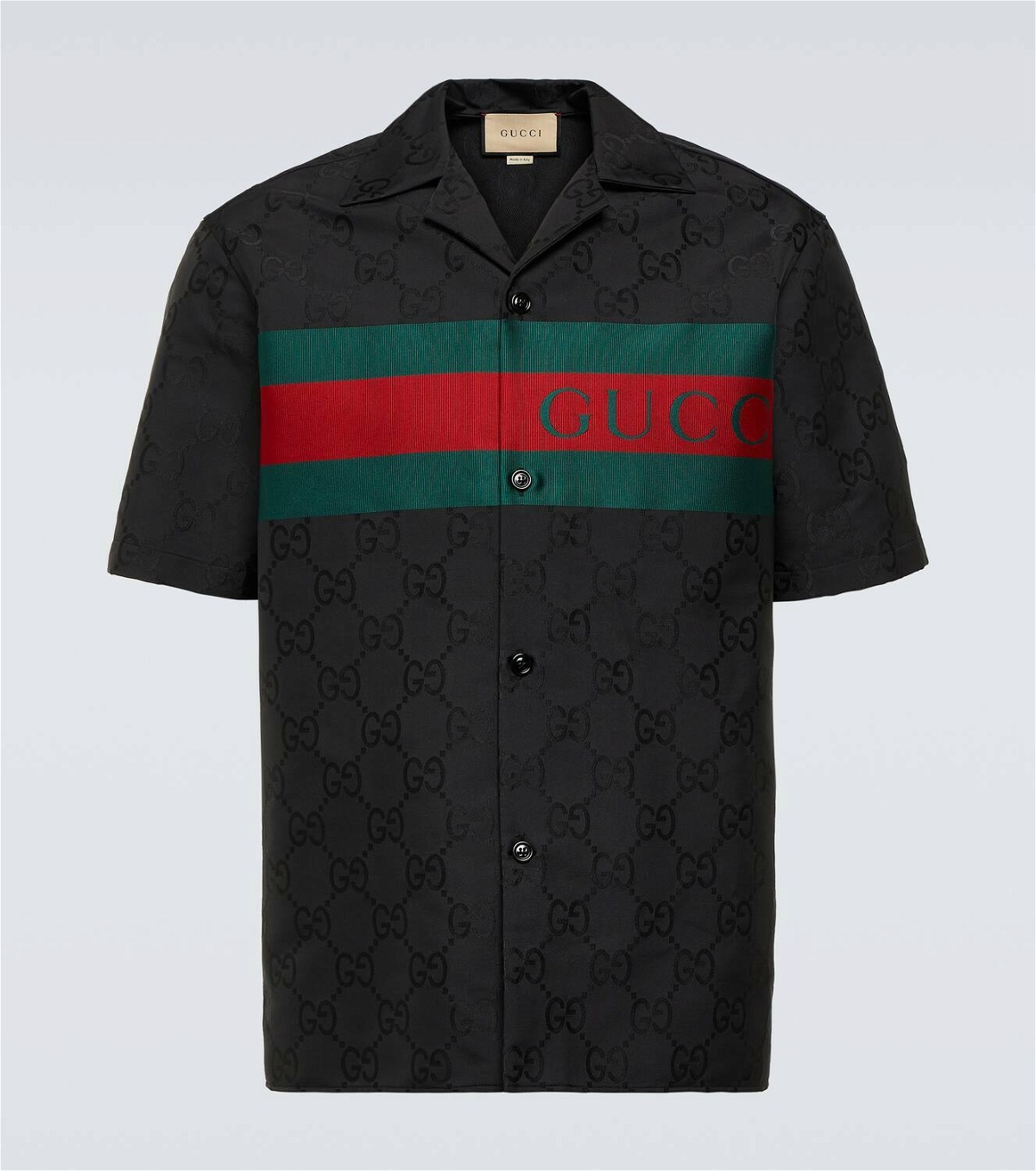 Gucci GG jacquard bowling shirt