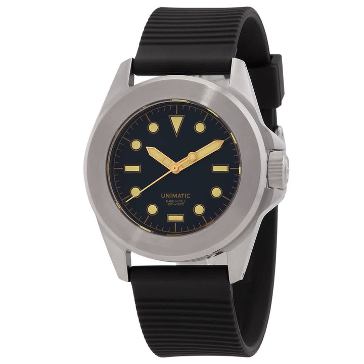 Photo: Unimatic Modello Quattro Automatic Black Dial Mens Watch U4S-8B