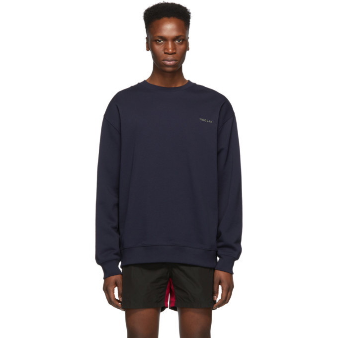 Photo: Acne Studios Navy Forba Sweatshirt