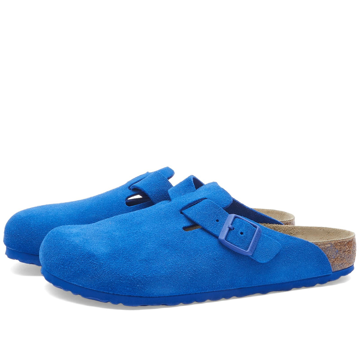 Birkenstock Boston in Ultra Blue Suede Birkenstock