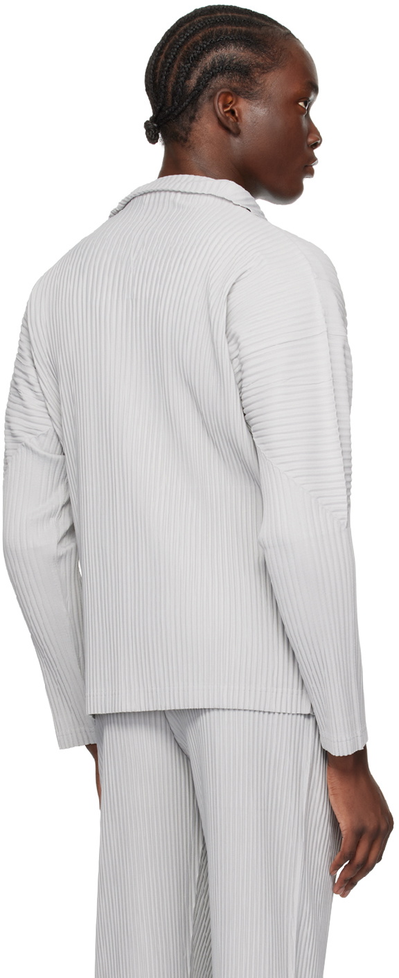 HOMME PLISSÉ ISSEY MIYAKE Gray Basics Jacket Homme Plisse