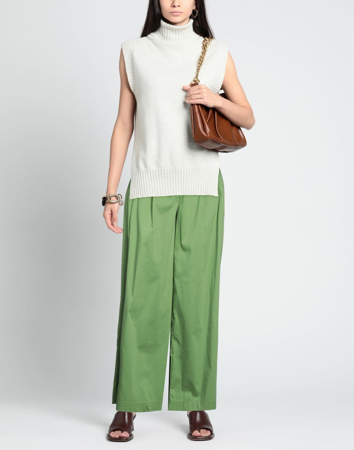 Jijil Womens Pants in Green