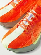 NIKE RUNNING - Pegasus Plus Canvas-Trimmed Flyknit Sneakers - Orange