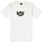 Pass~Port Men's Tea~Pot Embroidery T-Shirt in White