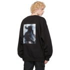 Juun.J Black Back Print Sweatshirt