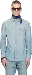 RRL Blue Western Shirt