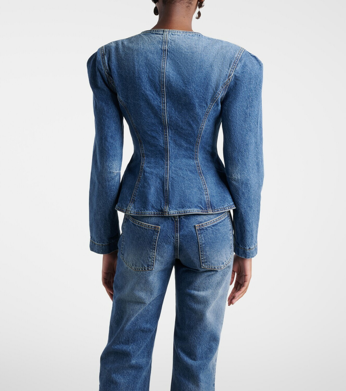 Magda Butrym Peplum denim jacket