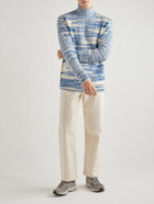 NN07 - Douglas Striped Merino Wool-Blend Rollneck Sweater - White