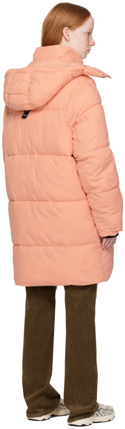 The Very Warm Pink Long Hooded Puffer Jacket