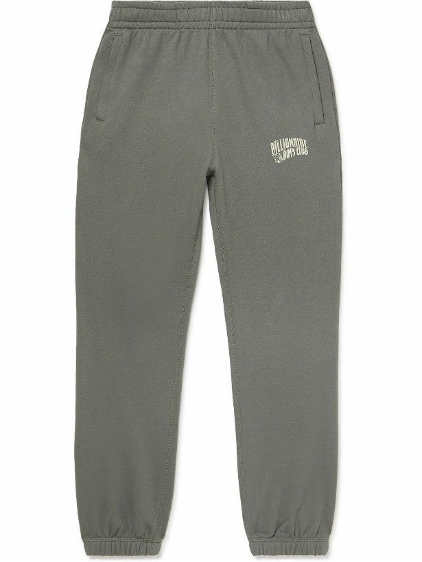 Photo: Billionaire Boys Club - Slim-Fit Tapered Logo-Print Cotton-Jersey Sweatpants - Gray