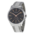 Gucci Timeless Automatic Black Dial Stainless Steel Mens Watch YA126312