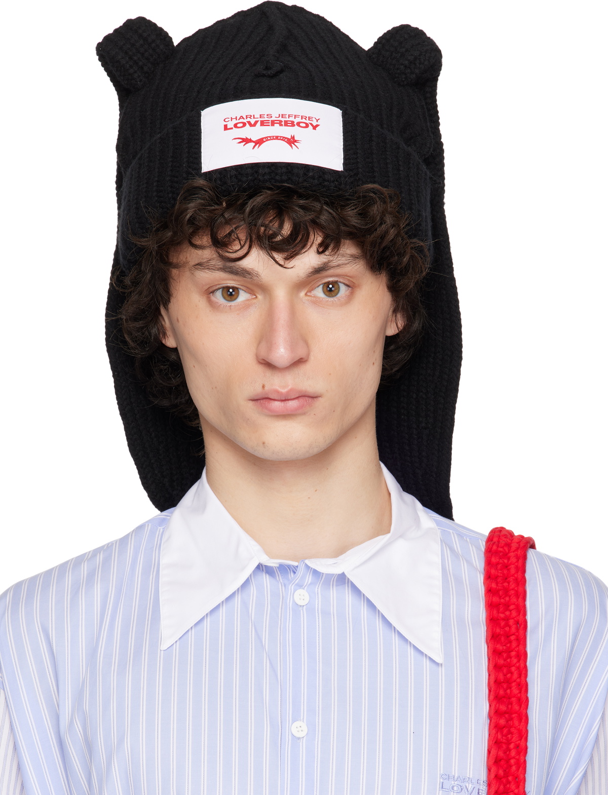 Charles Jeffrey Loverboy Black Chunky Rabbit Beanie Charles Charles Jeffrey Loverboy Black Chunky Rabbit Beanie Charles