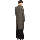 Rick Owens Taupe Oyster Overcoat