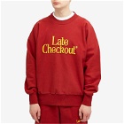 Late Checkout Men's Logo Sweatshirt in Red
