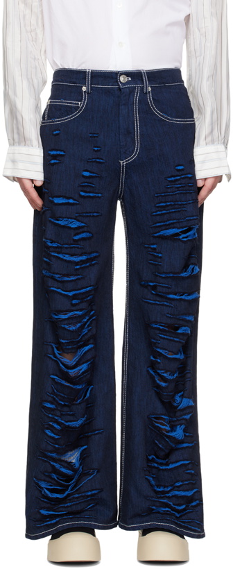 Photo: Marni Blue Cut Out Jeans