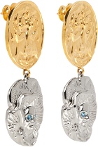 Chopova Lowena Gold & Silver Gemini Lady Drop Earrings