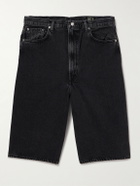 OrSlow - Super Dad's Wide-Leg Denim Shorts - Black
