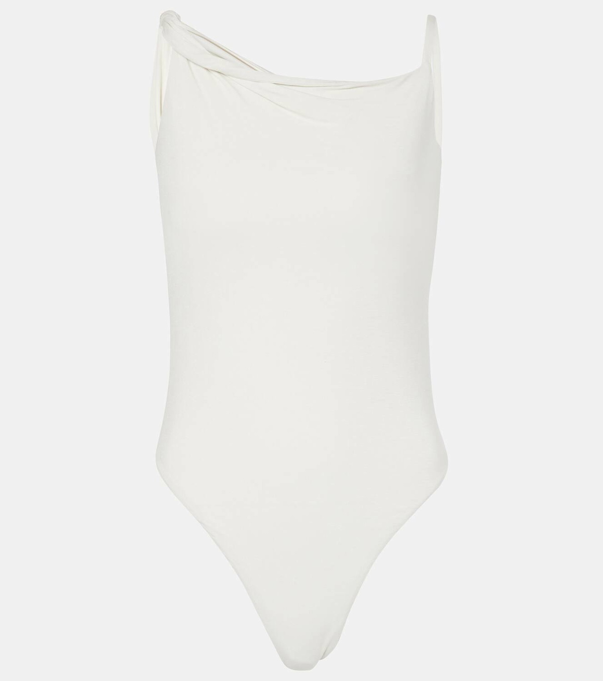 Entire Studios Torbid asymmetric jersey bodysuit