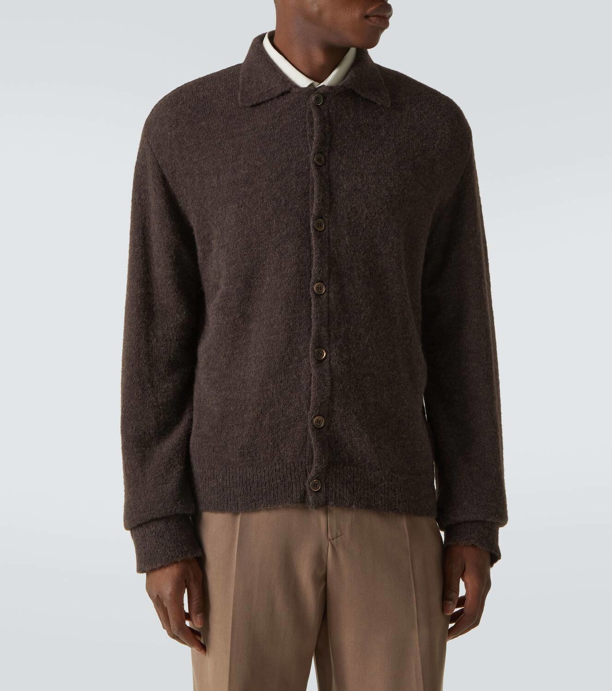 Our Legacy Evening Polo alpaca-blend cardigan Our Legacy