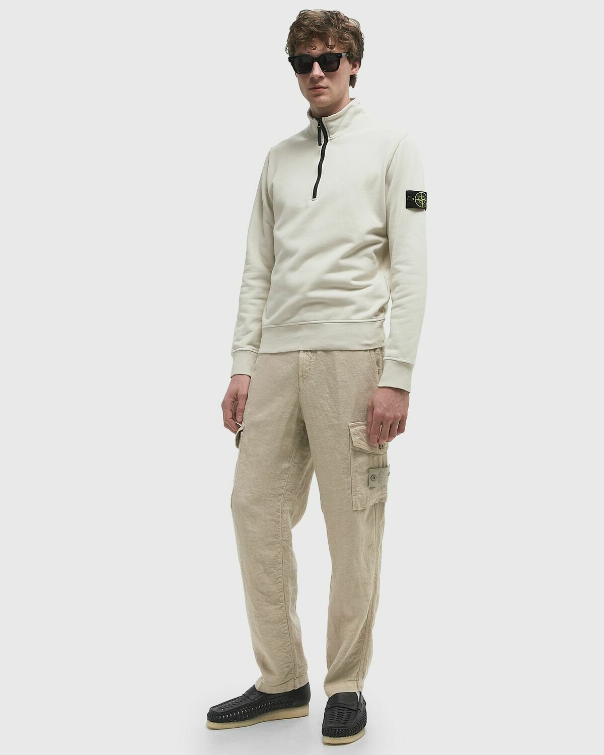 Stone Island PANTALONE REGULAR GHOST Beige Mens Cargo Pant Stone 