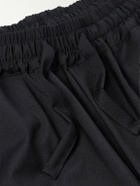 Saman Amel - Straight-Leg Wool Drawstring Shorts - Blue