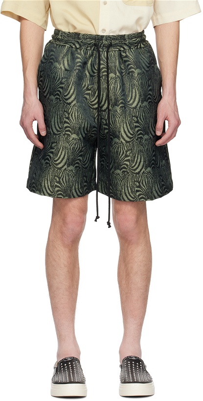 Photo: Song for the Mute Green Drawstring Shorts