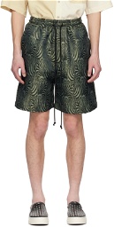 Song for the Mute Green Drawstring Shorts