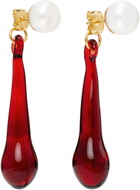 LEVENS JEWELS Pearl & Tear Earrings