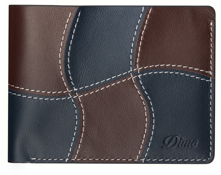Photo: Dime Black & Brown Wave Leather Wallet