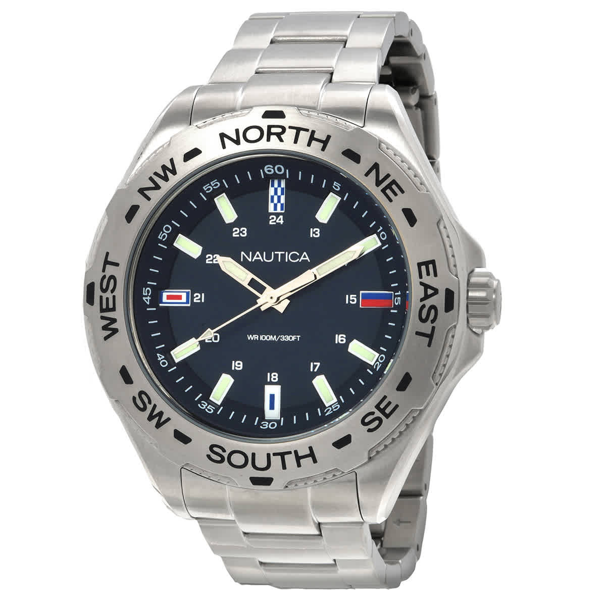 Nautica Clearwater Beach Quartz Blue Dial Mens Watch NAPCWS305