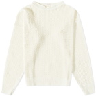 s.k manor hill Men's Open Crew Knit in Natural Linen