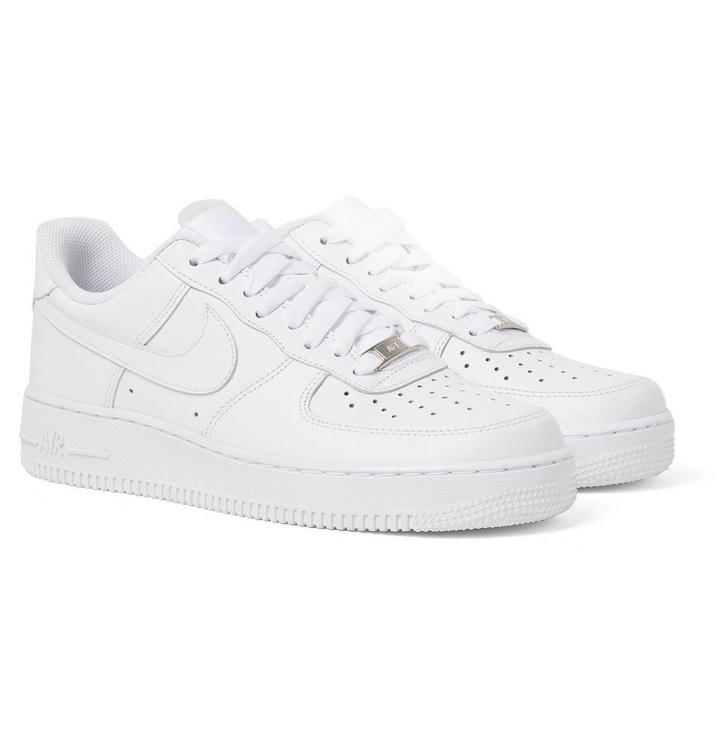 Photo: Nike - Air Force 1 '07 Leather Sneakers - White