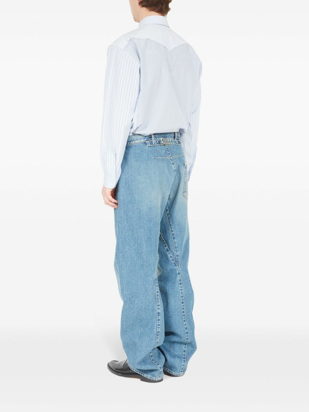Maison Margiela Women Chalk Denim Jeans
