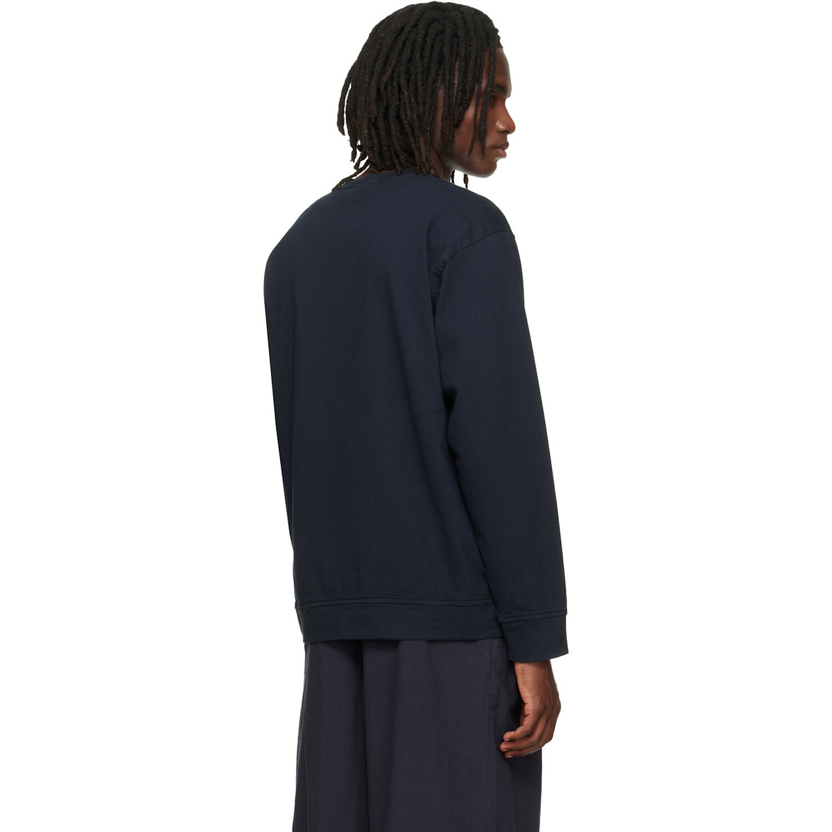 Stone Island Navy 6100057 Organic Cotton Sweatshirt