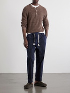 Orlebar Brown - Sonoran Velo Straight-Leg Striped Cotton Drawstring Trousers - Blue
