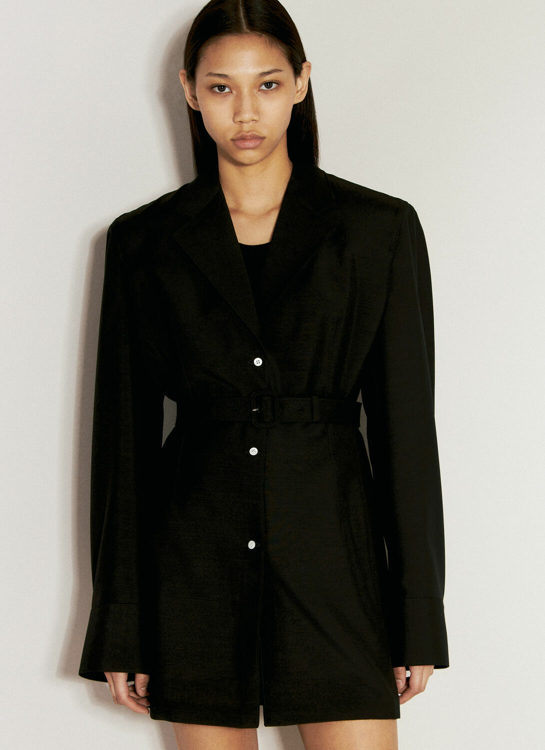 Prada Single-Breasted Light Mohair Jacket