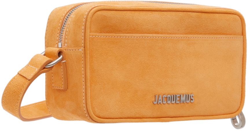 Jacquemus // Orange Suede Le Baneto Crossbody Bag – VSP Consignment