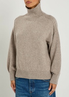 Khaite Willem Ribbed Cashmere Jumper Beige