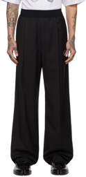 We11done Black Wide Leg Trousers