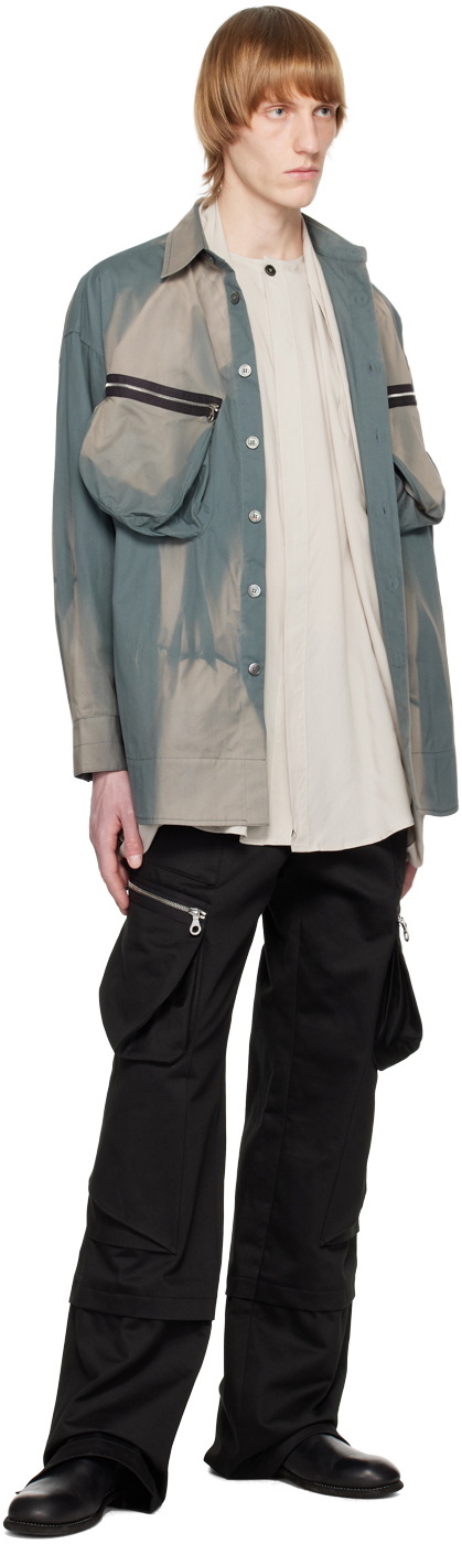 JiyongKim Green Sun-Bleached Shirt