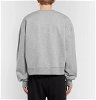 CMMN SWDN - Tron Mélange Fleece-Back Cotton-Jersey Sweatshirt - Gray