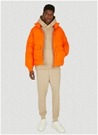 Hooded Puffer Down Jacket in Orange