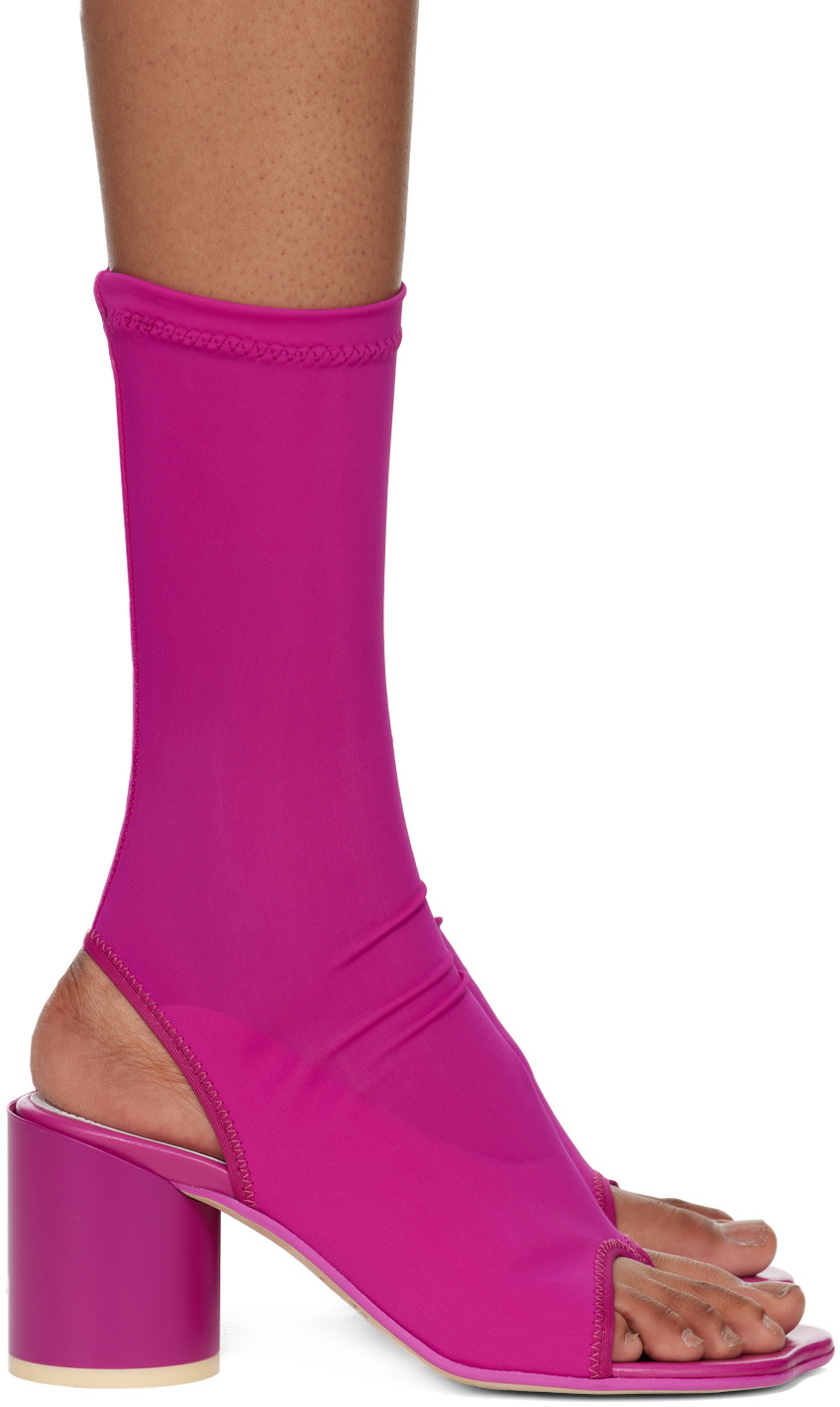 Pink shop sock heels