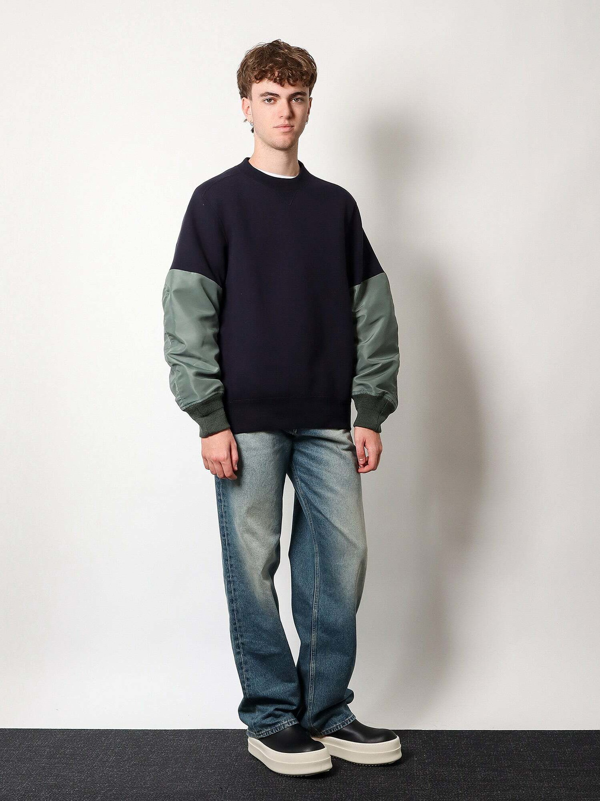 Sacai Sweatshirt Blue Mens Sacai
