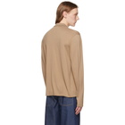 King and Tuckfield Beige and Brown Merino Knitted Shirt