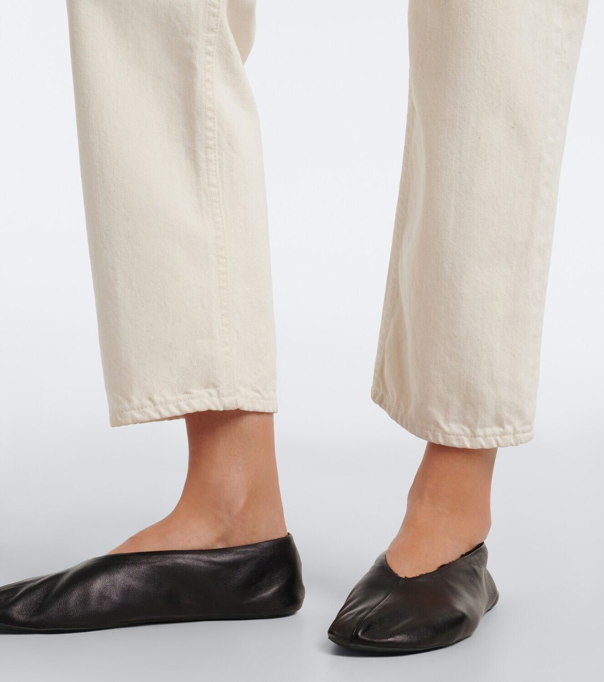 The Row Riaco mid-rise straight jeans