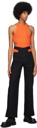 Dion Lee Black Y-Front Buckle Trousers